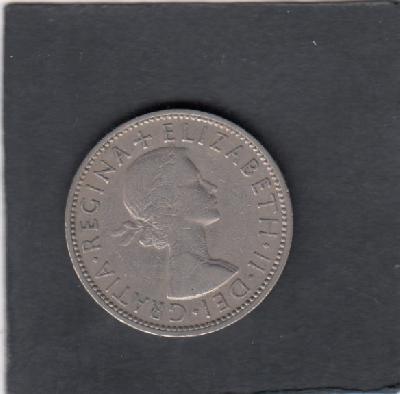 Beschrijving: 2 Shillings  ELIZABETH II